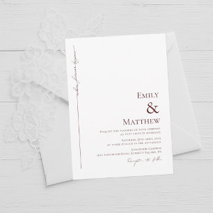 Burgund, wo immer die Einladung zur Hochzeit begin
