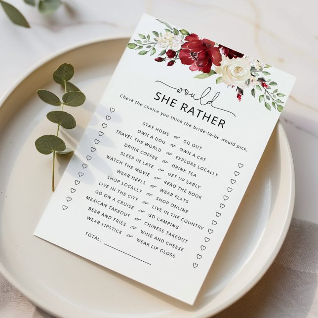 Burgund würde sie lieber Brautparty spielen (Von Creator hochgeladen)