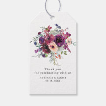 Burgunder Aquarell Wildblumen Boho Hochzeit