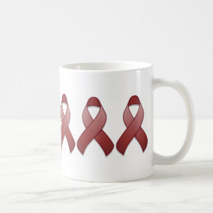 Burgunder-Bewusstseins-Band-Tasse Tasse