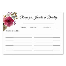 Burgunder Blumenzwiebelkrebse Brautparty Tischnummer