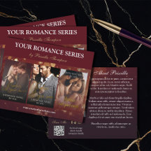 Burgunder Bokeh Romance Buchreihe Marketing