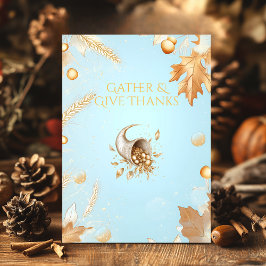 Burgunder Erntedank mit Cornucopia & Copper Einladung