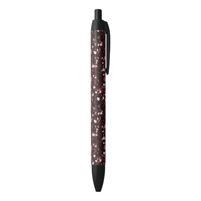 Burgunder Glitter Kugelschreiber (Unterseite (Vertikal))