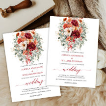 Burgunder Herbst-Blumen-Boho-Eukalyptus-Hochzeitsk