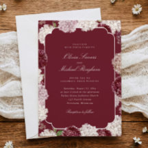 Burgunder Hochzeit Hydrangea Herbst Winter Blumen