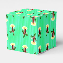 Burgunder Kerze mit Weihnachtslieder Geschenkschachtel