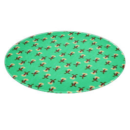 Burgunder Kerze mit Weihnachtslieder Schneidebrett