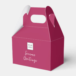 Burgunder-Logo-Text Werbeverpackung für Unternehme Geschenkschachtel