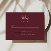 Burgunder-Merlot-Antwort-Hochzeits-RSVP-Karte