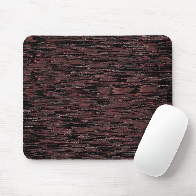 Burgunder Mosaik mit grobem Hintergrund Mousepad (Mit Mouse)
