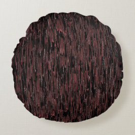 Burgunder Mosaik mit grobem Hintergrund Rundes Kissen