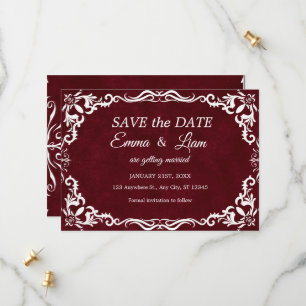 Burgunder Papel Picado Mexikanische Hochzeit Save The Date