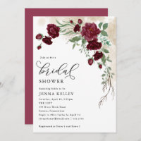 Burgunder Rose Wein, Blumenkohl Brautparty