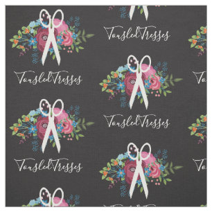 Burgunder Rosenschwarz Friseursalon Stoff