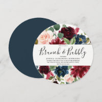 Burgunder Rotwein Brunch & Bubbly Brautparty