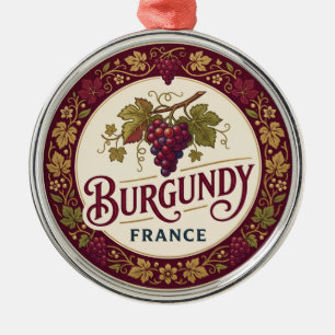 Burgunder-Weinberge, Côte d'Or Frankreich Ornament Aus Metall