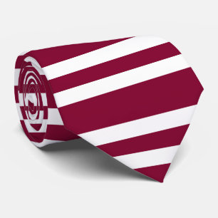 Burgunder-weiße Streifen nahtloses Muster Krawatte