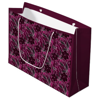 Burgunderblumen. Große Geschenktüte