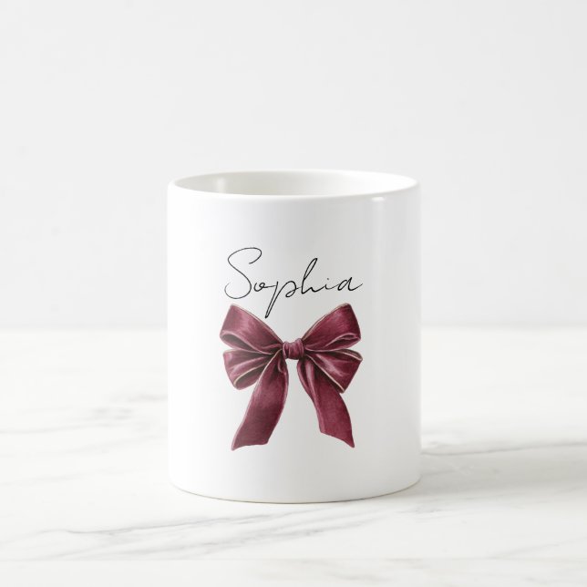 Burgunderroter Bogen Kaffeetasse (Mittel)