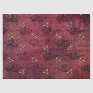 Burgundische Bienen-Serie Design Vier Seidenpapier