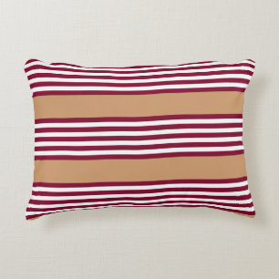 Burgundred five stripes pattern dekokissen