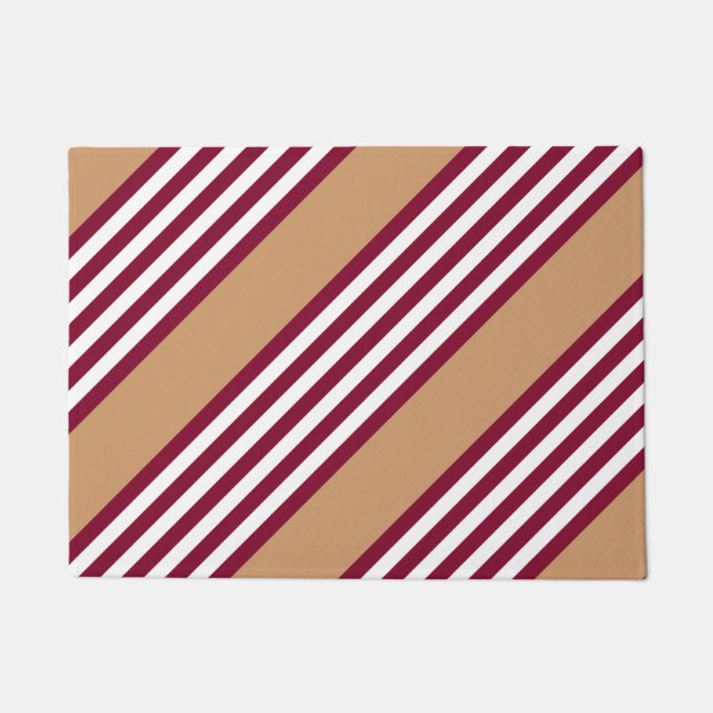 Burgundred five stripes pattern fußmatte (Vorderseite)
