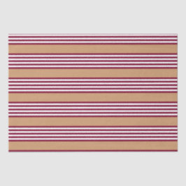 Burgundred five stripes pattern seidenpapier