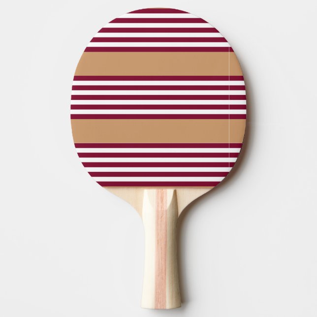 Burgundred five stripes pattern tischtennis schläger (Vorderseite)