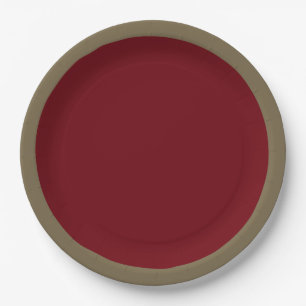 Burgundy-Akzent-Farbe ist für die Anpassung berei Pappteller