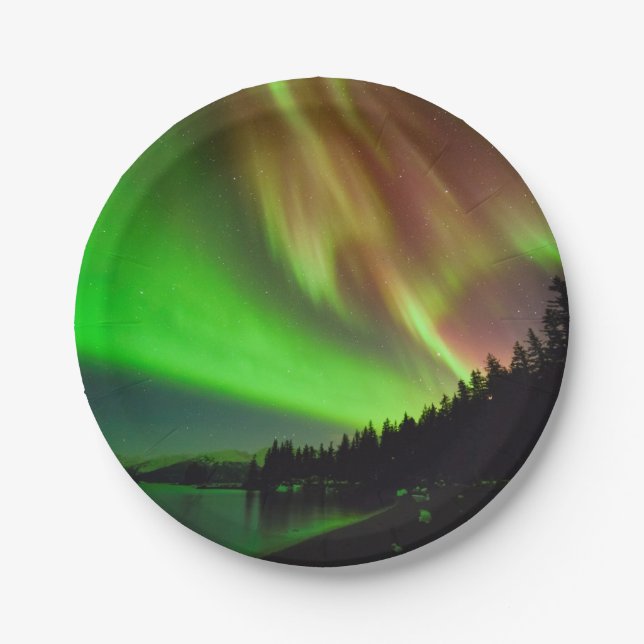 Burgundy Aurora Pappteller (Vorderseite)