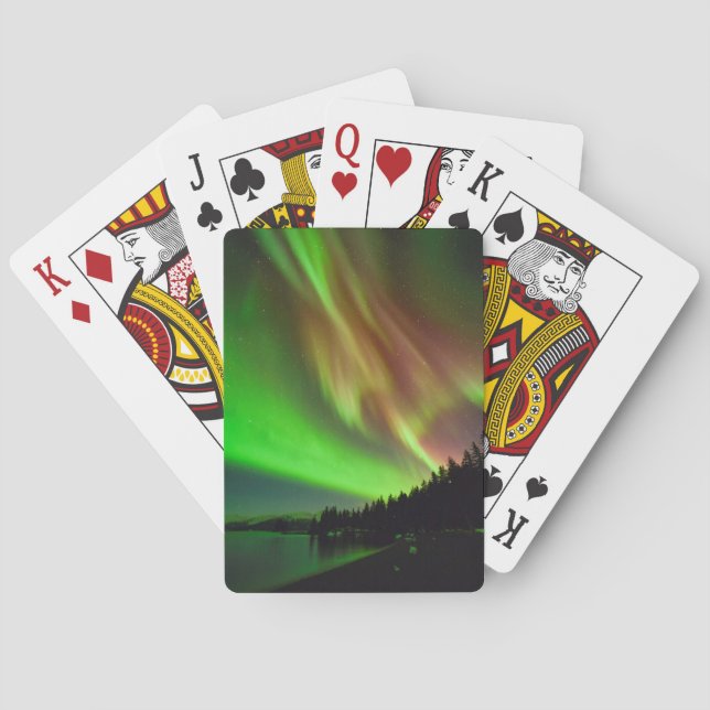 Burgundy Aurora Spielkarten (Rückseite)