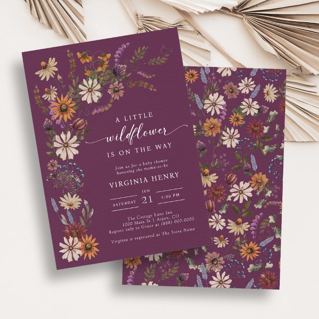 Burgundy Baby Dusche Einladung (Burgundy Baby Shower Invitation
)