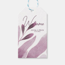 Burgundy Big Blätter Hochzeit Willkommen