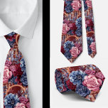 Burgundy Blue Periwinkle Blush Pink Floral Krawatte<br><div class="desc">Diese bordeauxfarbene Korbform, die blau, cremefarben und rot-rosa ist die perfekte Kombination aus klassischer Eleganz und pulsierendem Charme. Diese Krawatte mit einem hübschen Blumenkorb präsentiert sich in den Farben Bordeaux, Weiche Creme und Pastellblau in coolen, beruhigenden Farbtönen. Das aufwändige Korbmuster ist mit feinen Blumen gefüllt und schafft ein ausgeklügeltes, aber...</div>