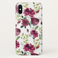 Burgundy-Blume | Blumenmuster