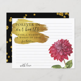 Burgundy-Blume eine Gedächtnisbeererkarte freigebe