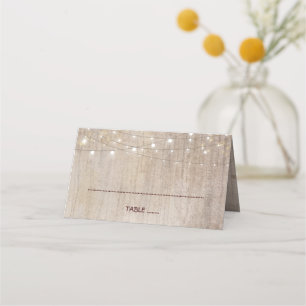 Burgundy Blume Rustic Wood Mason Jar Wedding Platzkarte
