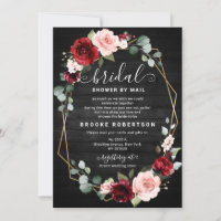 Burgundy Blush Brautparty