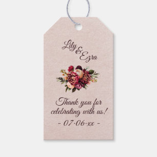 Burgundy Blush Geschenkanhänger
