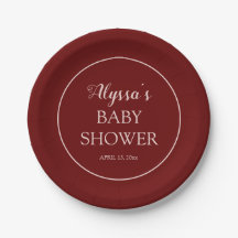Burgundy Blush Pink Babydusche