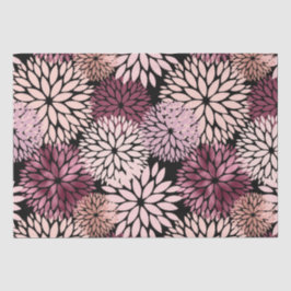 Burgundy Blush Pink Blume Seidenpapier