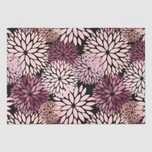 Burgundy Blush Pink Blume Seidenpapier
