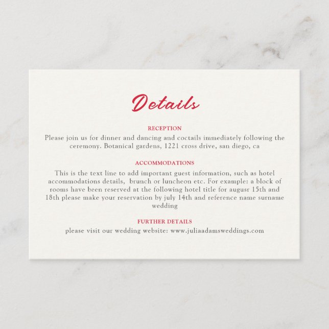 Burgundy Boho Rose Floral Pampas Grass Wedding Begleitkarte (Vorderseite)