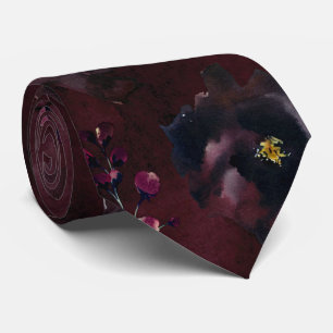 Burgundy Bordeaux Elegant Wedding Neck Tie Krawatte