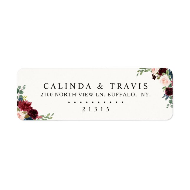 Burgundy Bouquet | Elegante Hochzeit (Vorne)