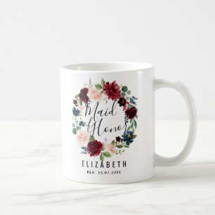 Burgundy Bouquet   Trauzeugin Kaffeetasse