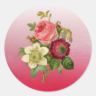 Burgundy Bouquet von Rose Stickers