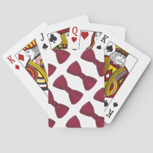 Burgundy Bow Krawatte Bowtie Groom Prom Hochzeitsk Spielkarten