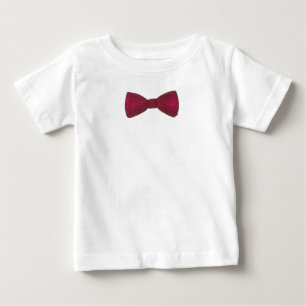 Burgundy Bow Krawatte Bowtie Wedding Prom Baby T-S T-shirt